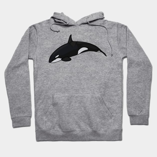 Killer whale cartoon illustration Hoodie by Miss Cartoon